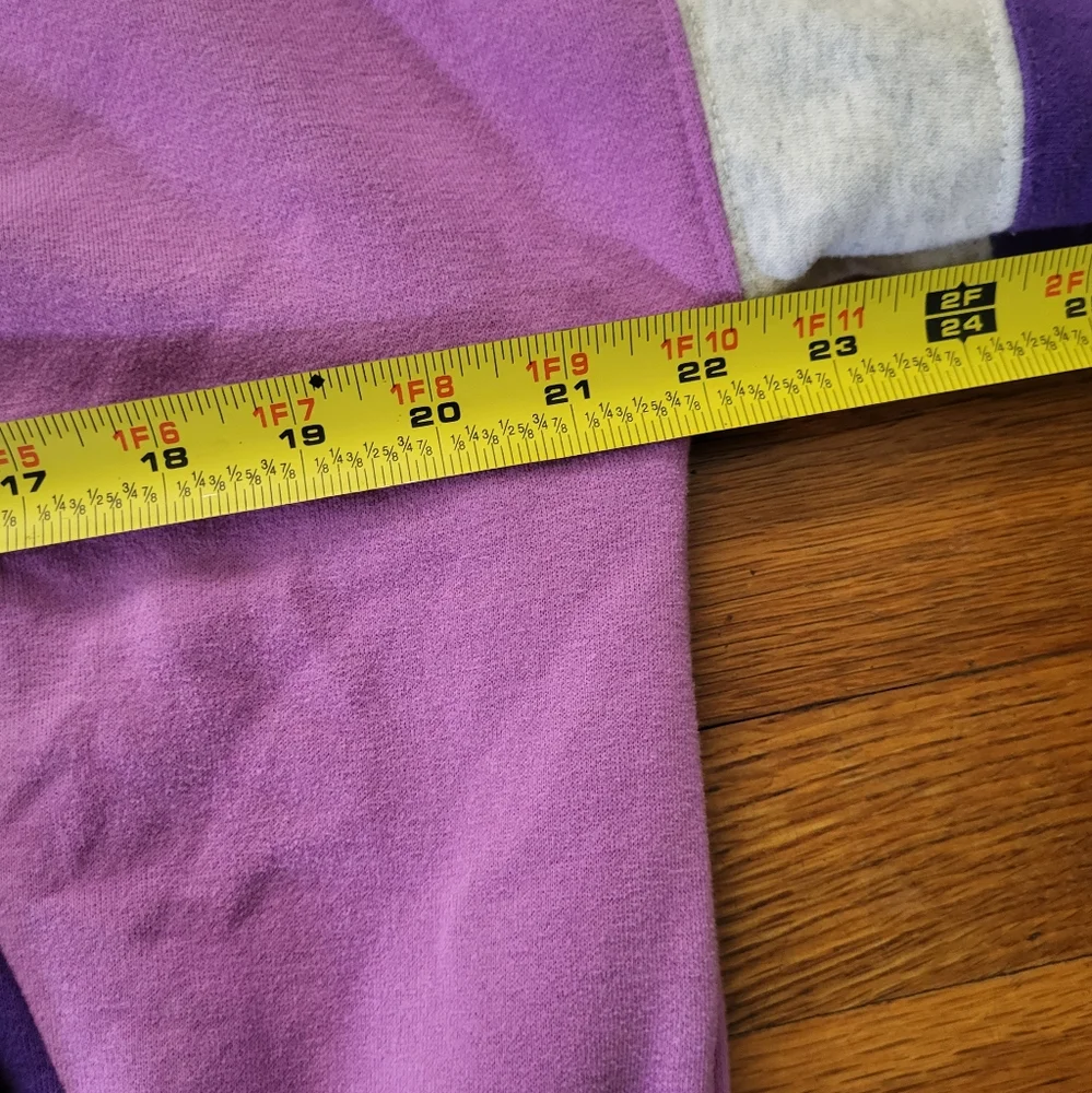 Fabletics Forever Fleece Hoodie Sweatshirt Cozy Medium Purple Athleisure Pocket - Picture 10 of 12